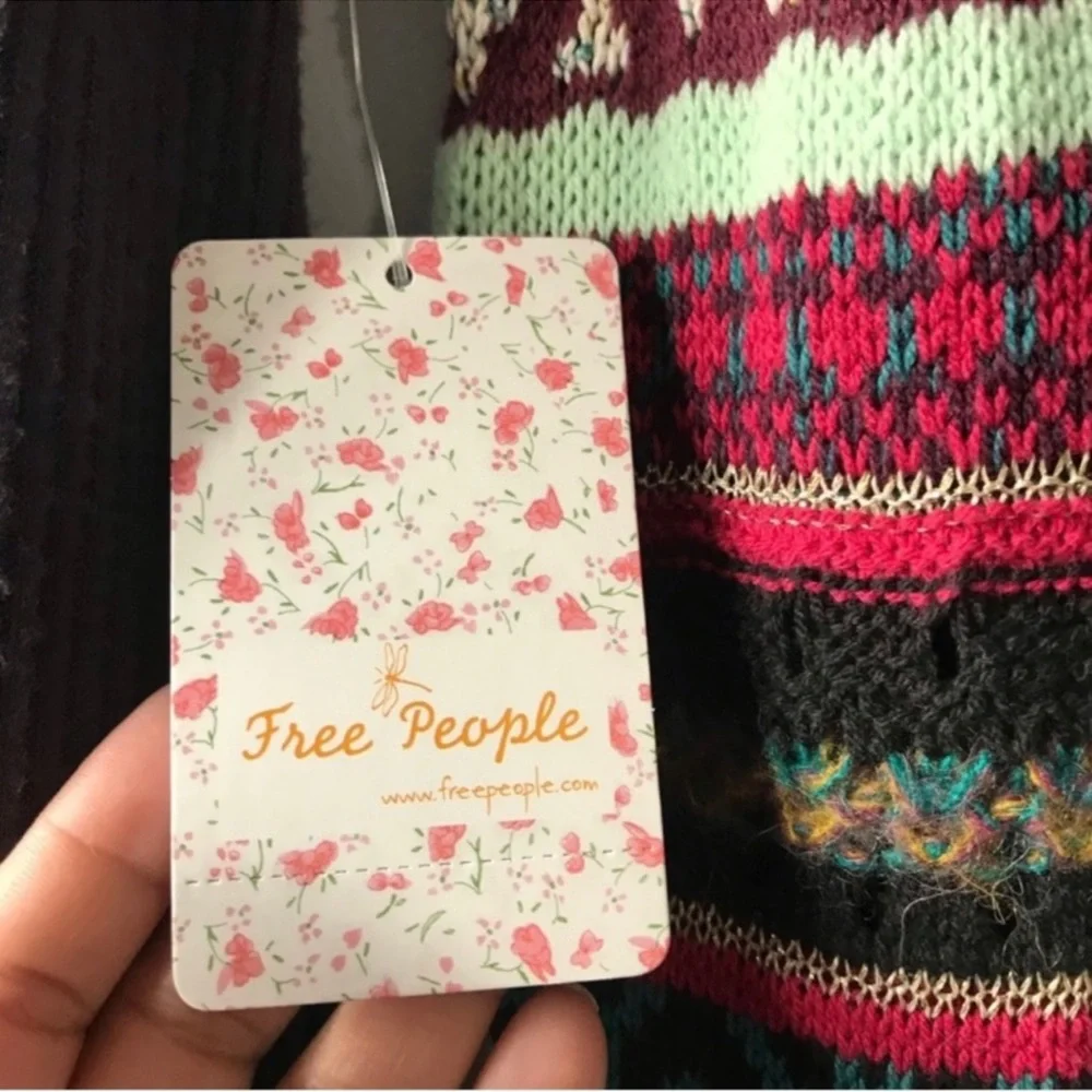NWT Free People Prism sweater Size XS